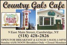 Country Gals Cafe OPEN FOR BREAKFAST & LUNCH