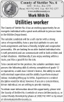 Utilities worker wanted