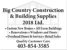 Big Country Construction & Building Supplies 2018 Ltd.