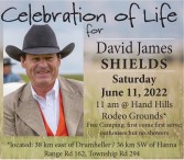 Celebration of life for David James SHIELDS