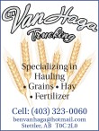 Specializing in Hauling • Grains • Fertilizer • Hay