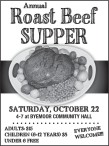 ANNUAL ROAST BEEF SUPPER