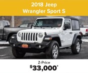 2018 Jeep Wrangler Sport S at Zappone Motors