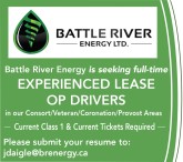 Battle River Energy is seeking full-time Experienced Lease OP Drivers