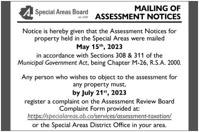 MAILING OF ASSESSMENT NOTICES
