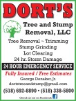 DORT'S Tree and Stump Removal with 24 HOUR EMERGENCY SERVICE